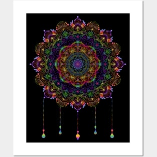 Colorful Charm Mandala Posters and Art